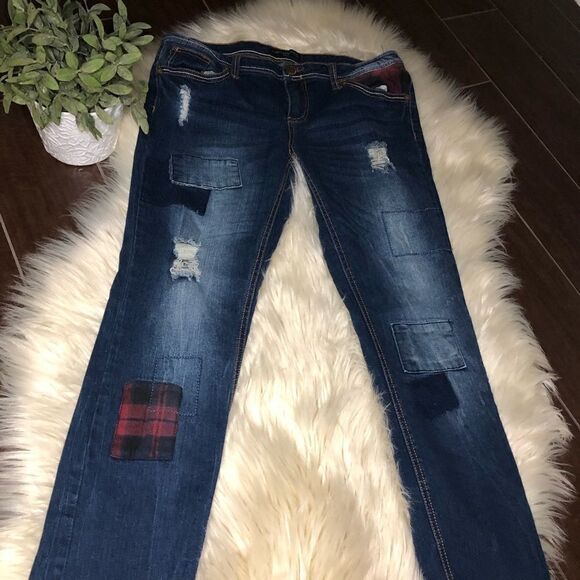 Twenty one black low rise jeggings flex denim sz 11/12 - Picture 1 of 7